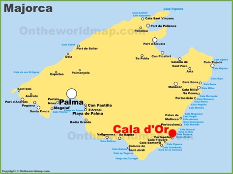 cala d'or spain map.